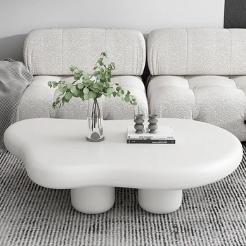 נורדי ענן שולחן קפה מודרני סדיר יצירתי החדר הלבן שידות שמנת בסגנון סדרת Comodino ריהוט חדר שינה