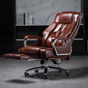 נייד הכורסה במשרד כיסאות עור טרקלין יוקרה מודרנית כיסאות המסתובב מרגיע איטלקי הבוס Fauteuil הרהיטים בסלון