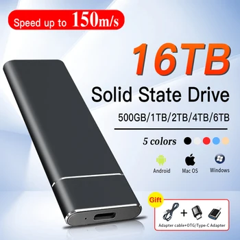 נייד חדש חיצוניים ssd 1TB חיצוני 2TB כונן הזיכרון המוצק מסוג USB 3.1 Type-C ניידים התקן אחסון עבור מחשב נייד Mac