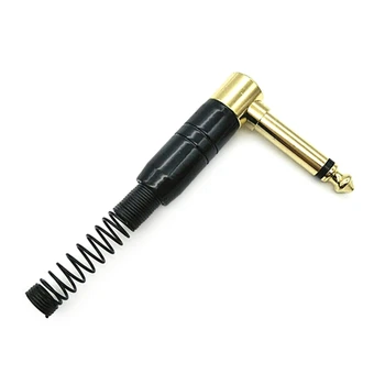 נכון מונו 6.35 mm מיקרופון Plug רמקול מחבר 1/4 Plug זרוק משלוח
