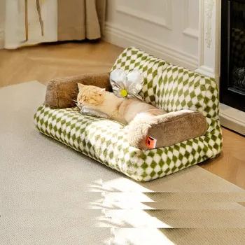 נשלף מחמד כלב חתול קן מיטת ספה חורף חם רחיץ מלונה חיית המחמד הספה ארבע עונות אוניברסלי מחמד ספת מיטה כלב אביזרים