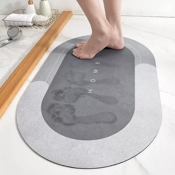 סופג שטיחון לאמבטיה מהיר ייבוש שטיח השירותים החלקה הכניסה סמרטוט הרצפה מחצלות שירותים חדר מטבח שטיחים לעיצוב הבית