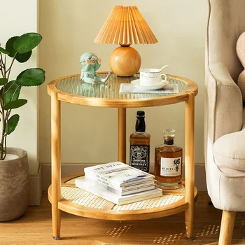 סיבוב תה, שולחן סלון קטן בדירה ספה בצד השולחן שליד המיטה השכרת הבית המודרני פשוט Mesas שולחנות קפה Muebles ההגירה