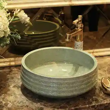 סין אמנותיים עבודת יד, אמנות כיור קרמיקה גבי דלפק כיור אמבטיה כיורים השיש באמבטיה כביסה אגן