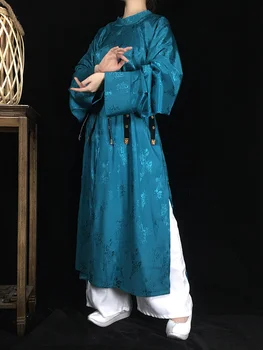 סיני מסורתי, מנדרינית שמלות Hanfu החלוק ווינג-צ ' ון קונג פו מדים מוצק שלב Crosstalk ביצועים תחפושת סינית טאנג