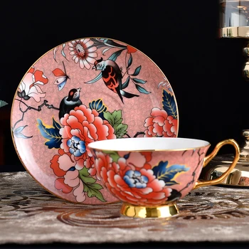 סינית בסדר פסטורלי בסגנון קרמיקה כוסות אמנות כוסות קפה, בישול, אספקה לקישוט כוסות קפה במטבח שותה כוסות.