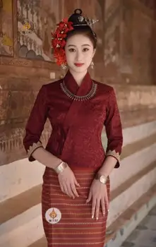 סינית מסורתית דאי רטרו סלים הולם קבוצה בגדי נשים