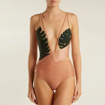 סקסית V עמוק חתיכה אחת אופנה של בגדי ים ביקיני בגדי ים בגד ים נשים 2023 מעצב יוקרתי חוף הים Beachwear תלבושות קיץ