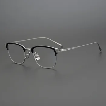 עבודת יד טיטניום משקפיים האולטרה גברים מרובע מסגרת משקפיים יפנית מרשם קוצר ראייה נשים GAFAS משקפיים Oculos דה