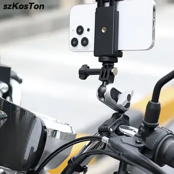 עבור GoPro 11 10 9 8 אופנוע אופניים מחזיק את הכידון מירור הר סוגר על SJCAM Insta360 הטלפון פעולה אביזרים למצלמה