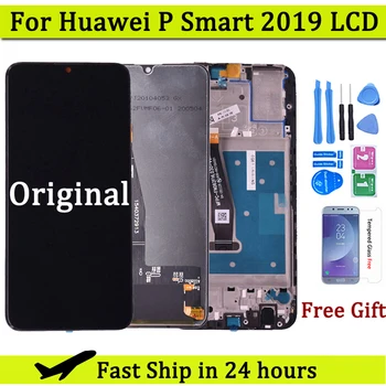 עבור Huawei עמ ' חכם 2019 תצוגת LCD עם מסך מגע דיגיטלית להרכבה עם מסגרת P חכם 2019 תיקון חלק