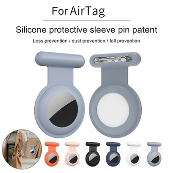 עבור אפל Airtags מקרה Pin מגן נגד שריטות, אנטי-אבוד סיליקון מעטפת Tracker איתור המכשיר על Airtag חכם אביזרים