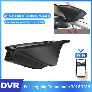 עבור ג ' יפ גדול מפקד 2018 2019 רכב לנהיגה מקליט וידאו DVR Mini בקרת יישום מצלמה Wifi Full HD 1080P Registrator Dash Cam