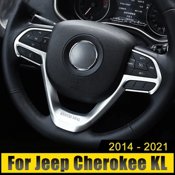 עבור ג 'יפ צ' ירוקי KL 2014 2015 2016 2017 2018 2019 2020 2021 ABS הגה רכב קישוט מכסה לקצץ מסגרת מקרה מדבקה