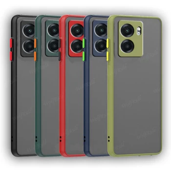 עבור כיסוי OPPO A77 5G מקרה OPPO A77 5G Capas Shockproof טלפון הפגוש האחורי צבע שקוף מט כיסוי עבור OPPO A77 5G Fundas