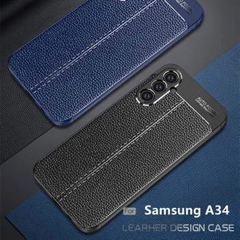 עבור כיסוי Samsung Galaxy A34 Case For Samsung A34 Capas חזרה Shockproof TPU רך עור Fundas Samsung A73 A53 A54 A34 34