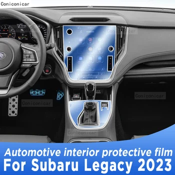 עבור סובארו Legacy 2023 תיבת הילוכים פנל מסך ניווט רכב הפנים TPU סרט מגן מכסה נגד שריטות המדבקה