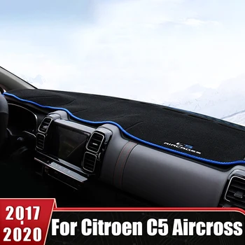 עבור סיטרואן C5 Aircross 2017 2018 2019 2020 לוח המחוונים במכונית כיסוי להימנע אור מחצלות אנטי UV החלקה משטח מגן אביזרי רכב