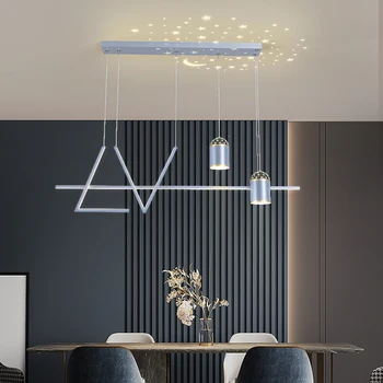 עיצוב חדר Led אמנות נברשת אורות תליון מנורה נורדי בבית האוכל הברק תלוי תקרה מתקן תאורה פנימית בסלון