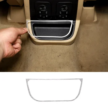 על 2007-2012 לנד רובר פרילנדר 2 סגסוגת אלומיניום כסוף אחורי לרכב תיבת אחסון דקורטיביים פאייטים הפנים המכונית אביזרים