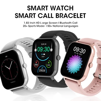 על Amazfit מיני 1.83 אינץ ' Bluetooth לקרוא שעון חכם עבור גברים ונשים תמיכה 120 ספורט כושר SmartWatch 2023 חדש