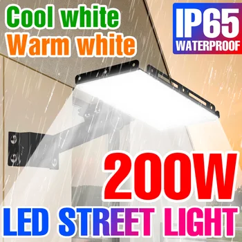 עמיד למים LED מנורת רחוב AC220V הזרקורים IP65 LED מבול אור 200W אור הקיר תאורה חיצונית תאורת כביש השביל.
