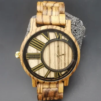 עץ שעון היד שעונים גברים קוורץ שעון הכרונוגרף שעון האופנה הגברי ספורט גברים שעונים זכר hardlex Relogio Masculino