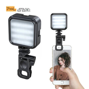 פיקסל WL-62 וידאו Selfie אור 3000-7000K נייד מלא אור עבור הטלפון מצלמה חצובה מסוג-C נטענת צילום אור
