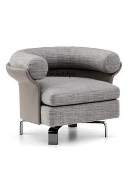 פנאי הכיסא בסלון חד-מושב הספה הכיסא אור יוקרה ופשטות מודרנית יצירתית אישית משענת בד הכיסא