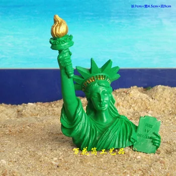 פסל החירות שרף אמנות קישוט Sandware פסיכולוגי חול שולחן המשחק צעצועים קישוט הבית