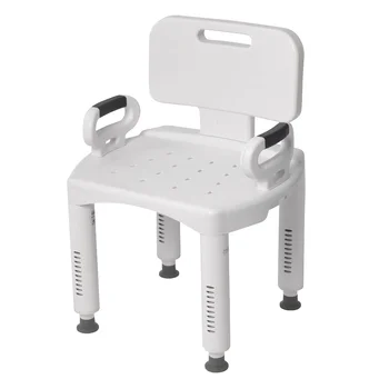 פרימיום סדרת מקלחת הכיסא עם הגב והזרועות.