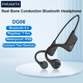 פרמיטה אמיתי עצם הולכה אוזניות Bluetooth אלחוטיות אוזניות IPX6 עמיד למים אוזניות עם מיקרופון עבור אימונים נהיגה ספורט