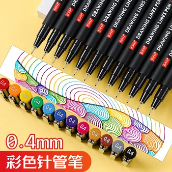 צבע עט 12-צבע החליפה את העט 0.4 מ 