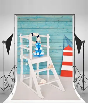 צילום רקע כחול צבע קיר עץ לבן כיסא עץ עוגות