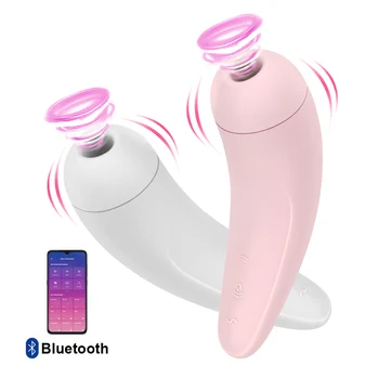 צעצועי מין לנשים אפליקציה Bluetooth אלחוטית שליטה הפטמה פראייר ג ' י ספוט גירוי הדגדגן מוצצת ויברטור לעיסוי הנרתיק.