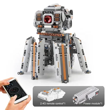 צעצועים חינוכיים בניית ערכות לילדים אפליקציה תכנות רובוט אינטליגנטי בלוקים לבנים בנים מתנות חג המולד RC רובוט צעצוע