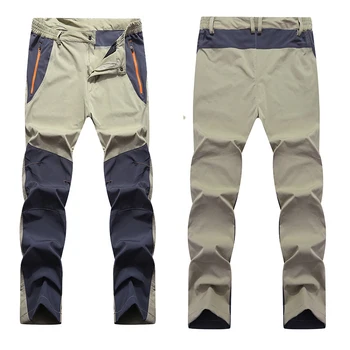 קיץ גברים טיולים מכנסיים ללבוש עמיד יבש מהירה אנטי UV קמפינג מכנסיים עמיד למים 4 דרך למתוח לנשימה טרקים מכנסיים