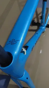 קל משקל, אופני כביש קרבון מסגרת שחור כחול רכיבה על אופניים מסגרות 44/49/52/54/56/58cm v בלמים אופניים מסגרת SL6 אופניים מסגרת