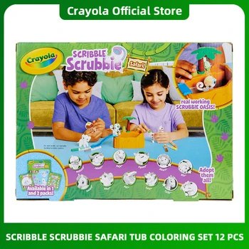 קריולה ילדים חרט Scrubbie חיות ספארי ג ' קוזי סט צעצועים עבור בנות & בנים מתנה 74-7267