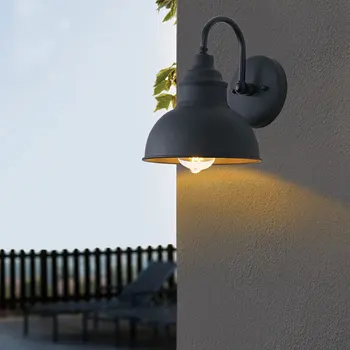 רטרו חיצונית מנורת גן אור החצר החצר המרפסת Aisel מדרגות ליד המיטה בחדר השינה מנורת קיר וינטאג', פמוט קיר