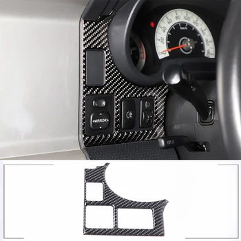רך סיבי פחמן המכונית מראה התאמת מתג מסגרת לקשט כיסוי מדבקות עבור טויוטה FJ קרוזר 2007-2021 אביזרים