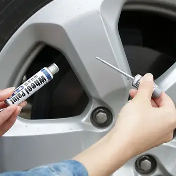 רכב אוטומטי שריטה מילוי תיקון לכסות עט עמיד למים תיקון גלגל לרענן עט צבע המכונית צבע סימון צמיגים שאינם רעילים Q1t9