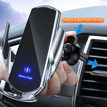 רכב מטען אלחוטי הרכב מחזיק טלפון חכם אינפרא אדום אינדוקציה טעינה אלחוטית ניווט לרכב תושבת GPS תומך בעל