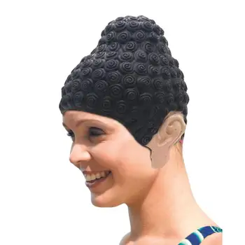 שחייה S רחצה S לנשים שחייה לטקס כובע בודהה צורה שחיה למבוגרים להגן על בריאות השיער עבור שחייה, מועדון אוהבי