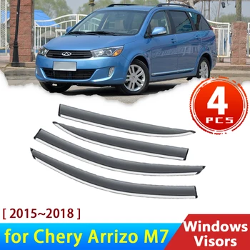 שמשות Chery Arrizo M7 מקסים 2015~2018 אביזרי רכב Windows הקסדות העלה מגינים גשם גבה שומר מגן השמש 2017 2016